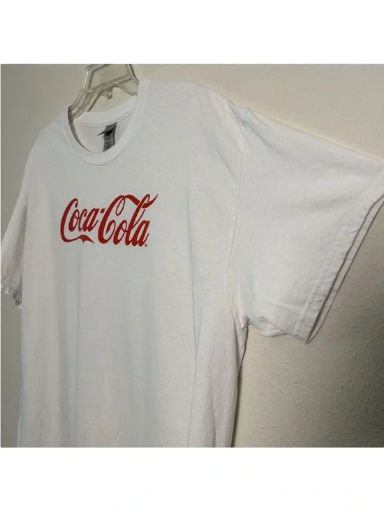 Coca-Cola Gildan Ultra Cotton Men's Size XL White T-Shirt Soda Pop Soft Drink - Picture 5 of 10